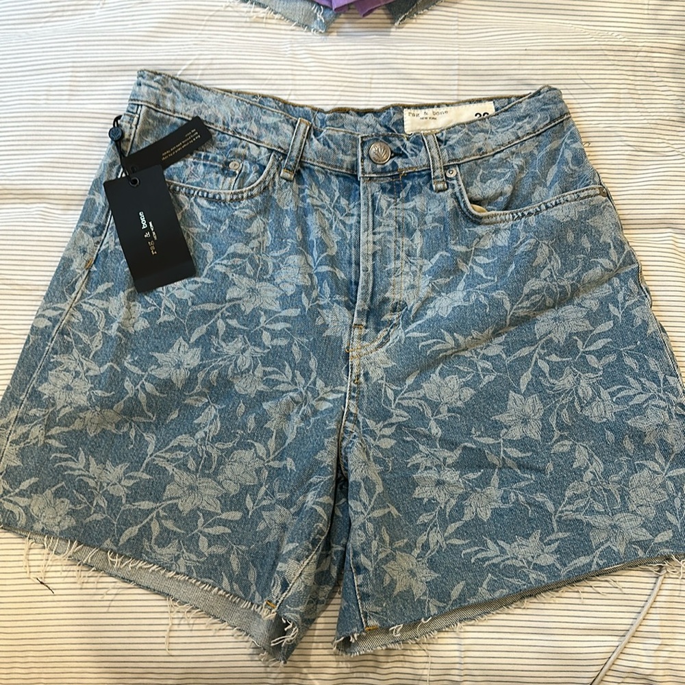 Rag and bone high rise maya shorts NWT